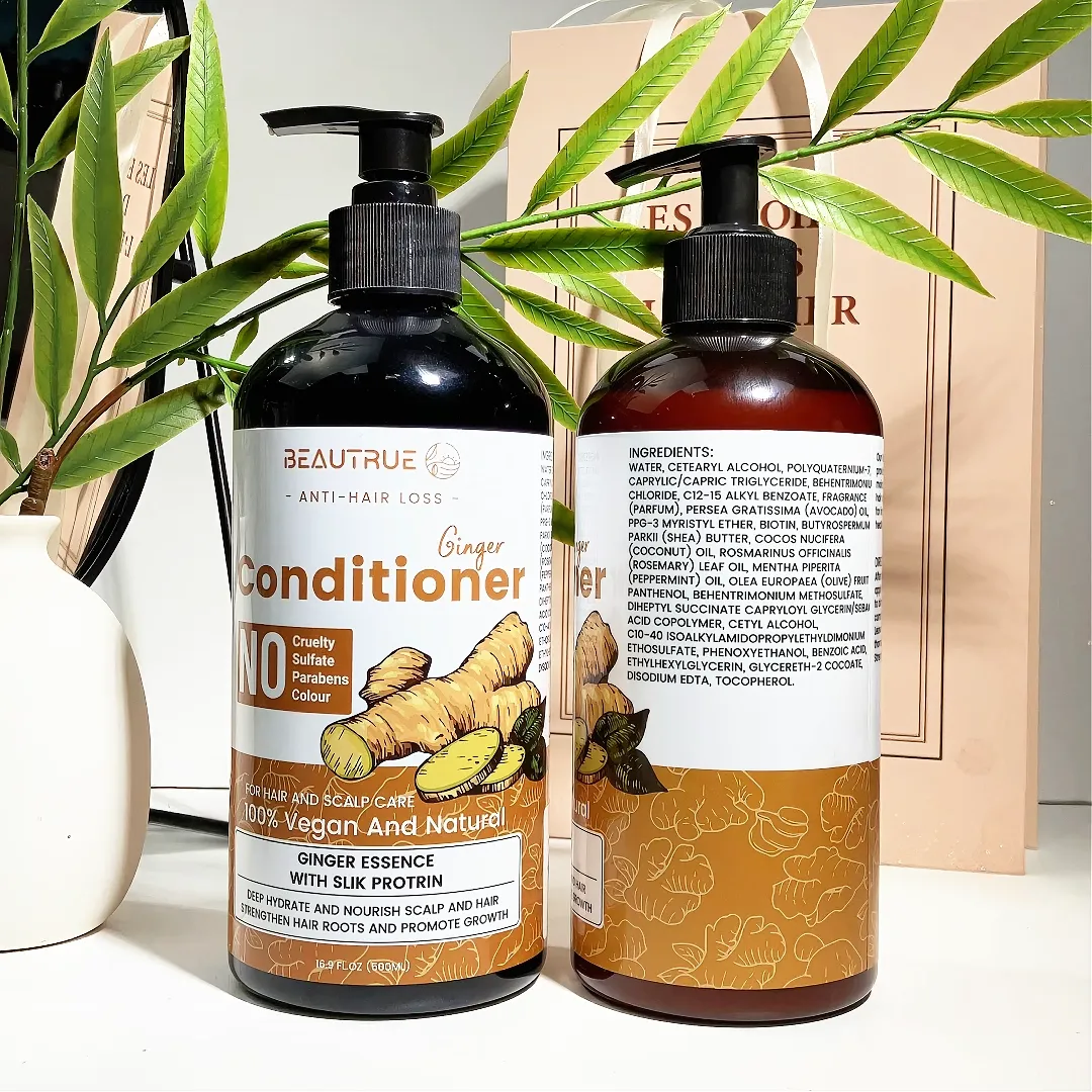 Shampoo and conditioner labels