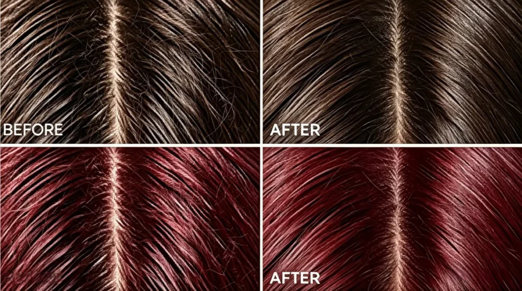 Dimethicone for Hair Before and After