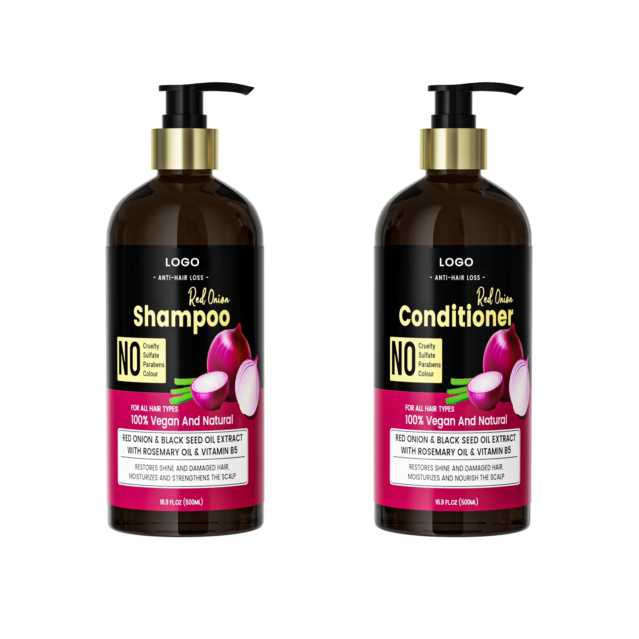 onions shampoo and conditioner